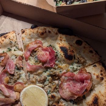 Cart-Driver - clam pizza and salad - Pizza Near Me - Denver, Colorado