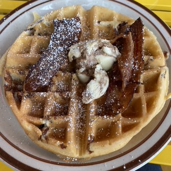 Bebop Waffle Shop - Bacon waffle. - Coffee & Tea Near Me - Seattle, Washington