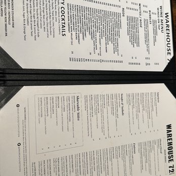 Warehouse 72 - Menu - New American Near Me - Houston, Texas Warehouse 72 - Menu - New American Near Me - Houston, Texas