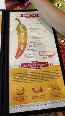 Menu photo 3 Chuy's Arlington, TX