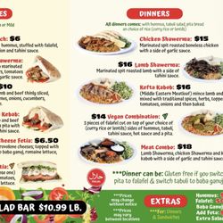 Sultan's Market - Menu