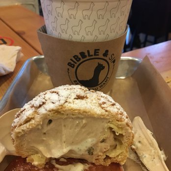 Bibble & Sip - Earl grey cream puff ft. adorable latte cup - Coffee & Tea Near Me - New York, New York Bibble & Sip - Earl grey cream puff ft. adorable latte cup - Coffee & Tea Near Me - New York, New York