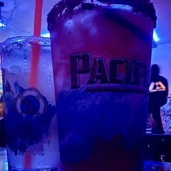 La Patrona - Skinny Marg in background. Mexican Candy in foreground.