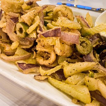 Pasta Moon - Fritto Misto - love the fried olives!!! - Italian Near Me - Half Moon Bay, California Pasta Moon - Fritto Misto - love the fried olives!!! - Italian Near Me - Half Moon Bay, California