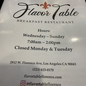 Flavor Table - Menu - Cajun/Creole Near Me - Los Angeles, California Flavor Table - Menu - Cajun/Creole Near Me - Los Angeles, California