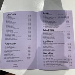 Lucky Panda Dim Sum & Chinese - Menu prices are so affordable