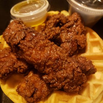 The Assembly Room - The Best creole Chicken And Waffles with a delicious Honey Butter and syrup - Food Court Near Me - New Britain, Connecticut