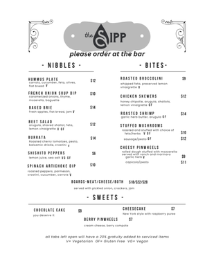 Menu photo 7 The Sipp Public House Vancouver, WA