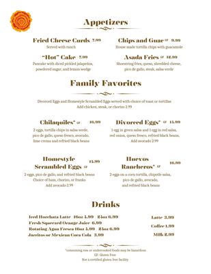 Menu photo 1 Patty & Pablo's Kaukauna, WI Menu photo 1 Patty & Pablo's Kaukauna, WI