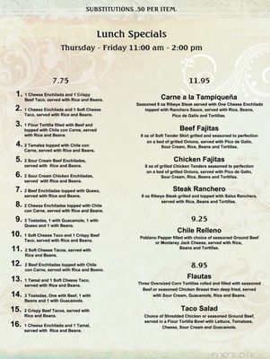 Menu photo 5 TEJAS Mexican Grill Bells, TX Menu photo 5 TEJAS Mexican Grill Bells, TX