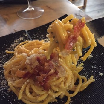 I Vicini Bistrot - Cabonara, very good bc it's not dry and hard to swallow like some other places. - Mediterranean Near Me - Rome, RM I Vicini Bistrot - Cabonara, very good bc it's not dry and hard to swallow like some other places. - Mediterranean Near Me - Rome, RM
