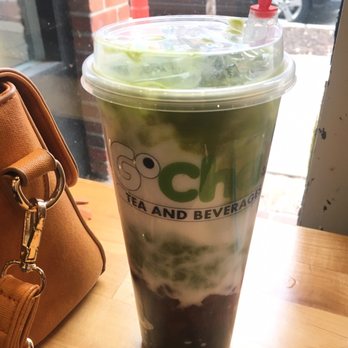 Gocha Tea & Beverages 2 - Red bean matcha with tapioca and coconut milk - Bubble Tea Near Me - Kansas City, Missouri Gocha Tea & Beverages 2 - Red bean matcha with tapioca and coconut milk - Bubble Tea Near Me - Kansas City, Missouri