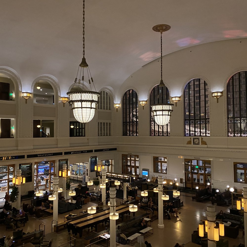 The Cooper Lounge - View of Union Station from The Cooper Lounge - Cocktail Bars Near Me - Denver, Colorado