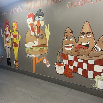 Cluckin Bun - Wall art - Chicken Shop Near Me - Cathedral City, California