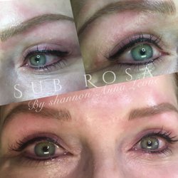 Sub Rosa Modern Permanent Cosmetics - Eyeliner and Eyebrow combination. Done all in one session.