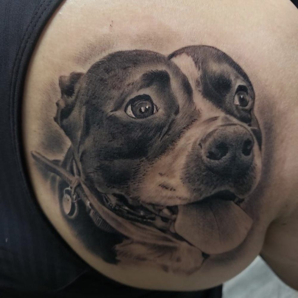 Golden Triangle Art Studio - Tattoo portrait of my dog - Tattoo Near Me - Upland, California Golden Triangle Art Studio - Tattoo portrait of my dog - Tattoo Near Me - Upland, California
