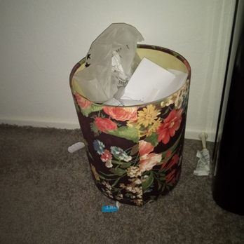 Destannie’s Faith Cleaning - Bedroom trash can, trash was not picked up, and trash was not dumped. - Office Cleaning Near Me Destannie’s Faith Cleaning - Bedroom trash can, trash was not picked up, and trash was not dumped. - Office Cleaning Near Me