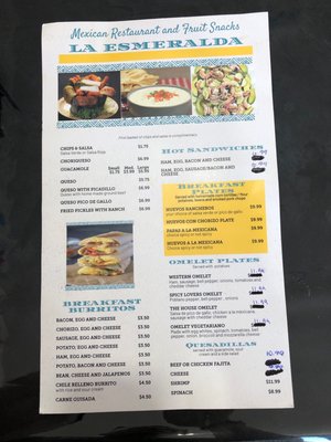 Menu photo 1 La Esmeralda Olney, TX