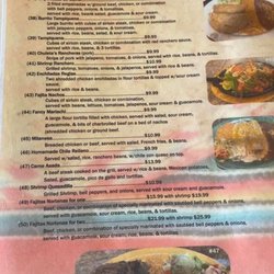 Monterrey's Mexican Restaurant - Menu