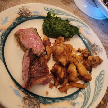 Peter Luger - Steak for Two, Creamed Spinach (for 2) Luger's Special German Fried Potatoes (for 2) - Steakhouses Near Me - Brooklyn, New York Peter Luger - Steak for Two, Creamed Spinach (for 2) Luger's Special German Fried Potatoes (for 2) - Steakhouses Near Me - Brooklyn, New York