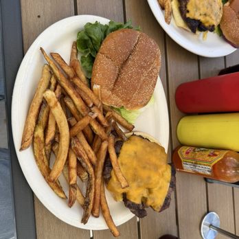 The CORRAL - Cheese burger and fries - Burgers Near Me - Gardiner, Montana