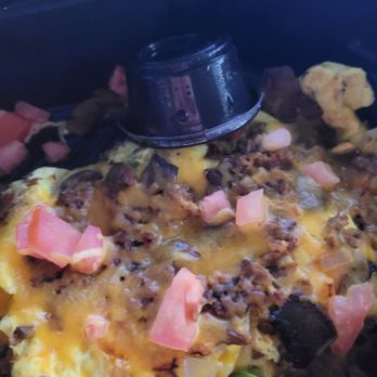 IHOP - Notice the upside down container of whatever on the food.  EWW! I won't touch it. - Breakfast & Brunch Near Me - Indianapolis, Indiana