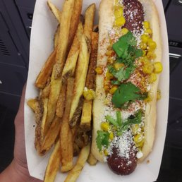 Elote dog!