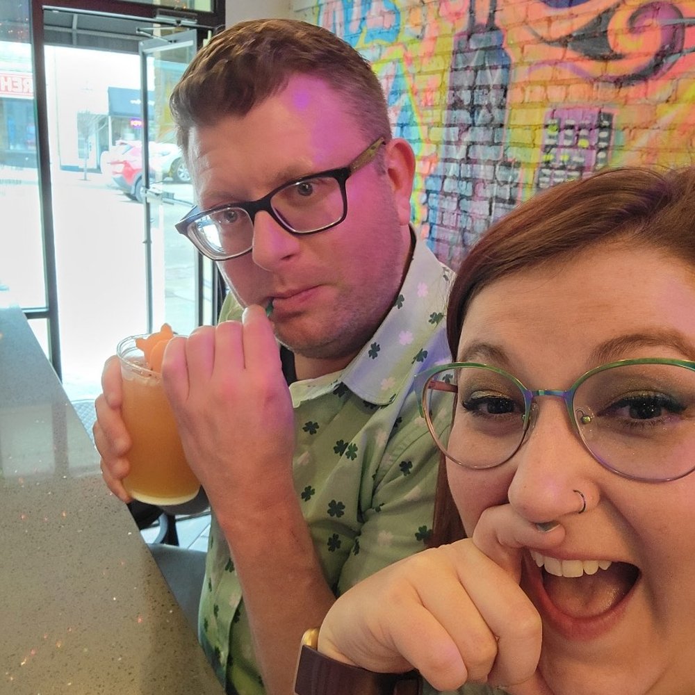 a man and a woman sitting at a bar a man and a woman sitting at a bar