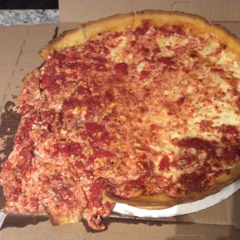 Chicago's Pizza - I guess they were in too much of a hurry to cut it or slow down for corners... - Pizza Near Me - Chicago, Illinois Chicago's Pizza - I guess they were in too much of a hurry to cut it or slow down for corners... - Pizza Near Me - Chicago, Illinois