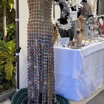 Pinecrest Gardens - Art fest Nespresso pod dress - Botanical Gardens Near Me - Pinecrest, Florida