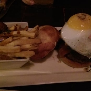 Quinn's - Off menu ultra burger served with frites and seared fois gras - New American Near Me - Seattle, Washington Quinn's - Off menu ultra burger served with frites and seared fois gras - New American Near Me - Seattle, Washington