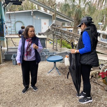 Brooks Dockside Seafood - My wife and mother-in-law who was visiting from New Jersey. - Public Markets Near Me - Inglis, Florida Brooks Dockside Seafood - My wife and mother-in-law who was visiting from New Jersey. - Public Markets Near Me - Inglis, Florida