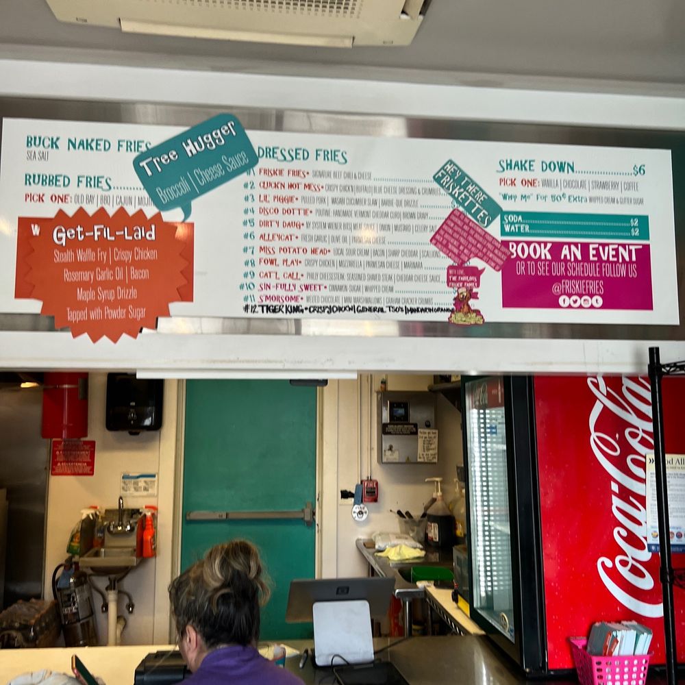 the menu of a fast food restaurant