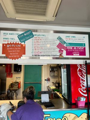 Photo of Friskie Fries - Johnston, RI, US. the menu of a fast food restaurant