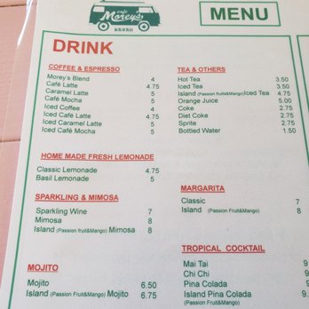 Cafe Morey's - menu - American Near Me - Honolulu, Hawaii Cafe Morey's - menu - American Near Me - Honolulu, Hawaii