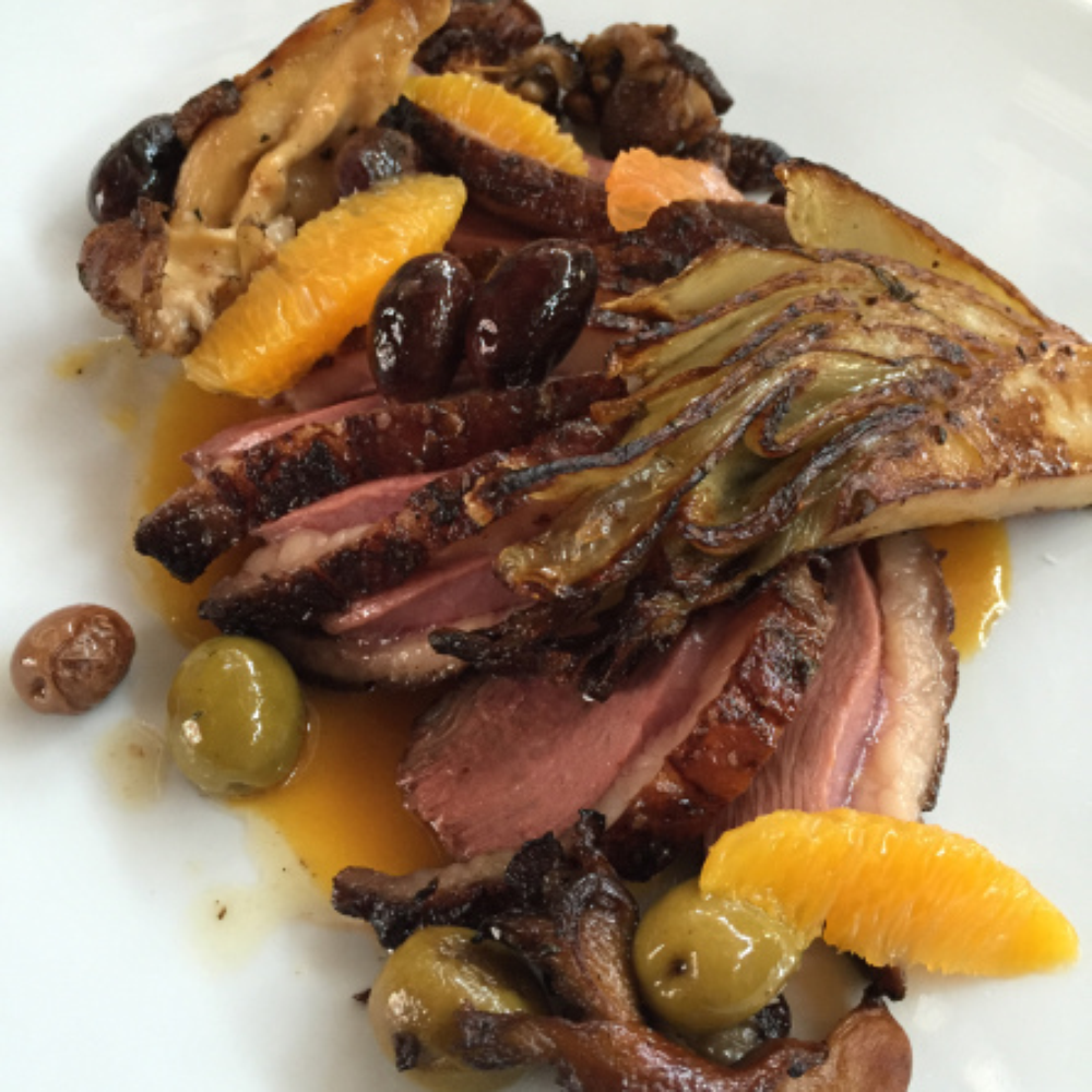 Gunther & Co - tea smoked duck breast (perfectly cooked) - Seafood Near Me - Baltimore, Maryland