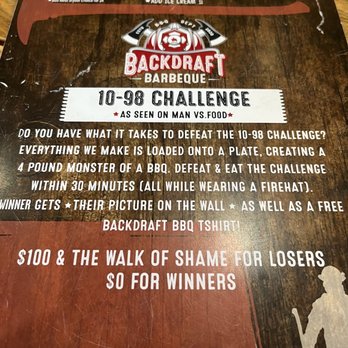 Backdraft Barbeque - Challenge to try - Barbeque Near Me - Roswell, New Mexico