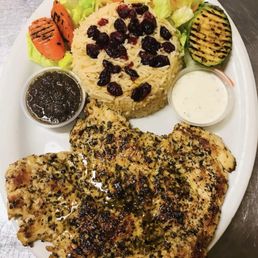 Moroccan Chicken Steak Rice Salad