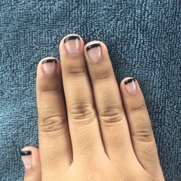 SNS black French tip came out beautifully! SNS black French tip came out beautifully!