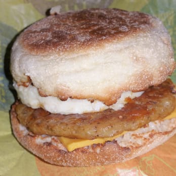 McDonald's - Sausage McMuffin w/egg at 6:30 p.m. - Fast Food Near Me - Cleveland, Ohio