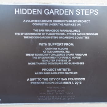 Hidden Garden Steps - Public Art Near Me - San Francisco, California Hidden Garden Steps - Public Art Near Me - San Francisco, California