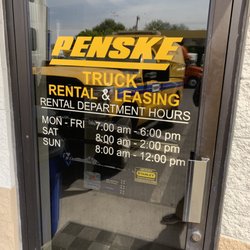 Penske Truck Rental - Hours of operation as of 4/2019 - for pickup arrived well before closing