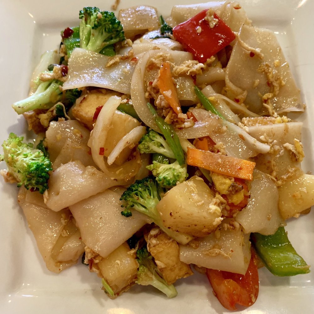 Ginger Thai Cuisine - Try this. Spicy Noodles with extra Pineapple and Broccoli. You'll thank me later. Best combination ever - Thai Near Me - Dallas, Texas