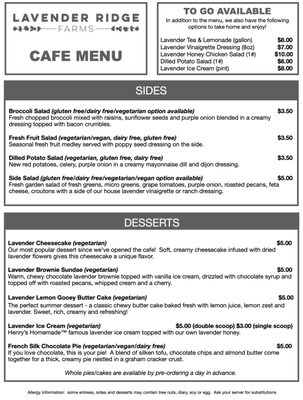 Menu photo 2 Lavender Ridge Farms Gainesville, TX Menu photo 2 Lavender Ridge Farms Gainesville, TX