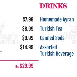 Oktay’s Gyro And Grill - Menu