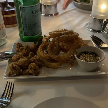 Harris' Restaurant - Half mushrooms half onion rings - Steakhouses Near Me - San Francisco, California