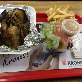 Pete's 2 - Chicken side salad and fries - Greek Near Me - Broadview, Illinois