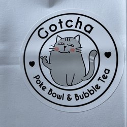 Gotcha Poke Bowl & Bubble Tea - Adorable logo