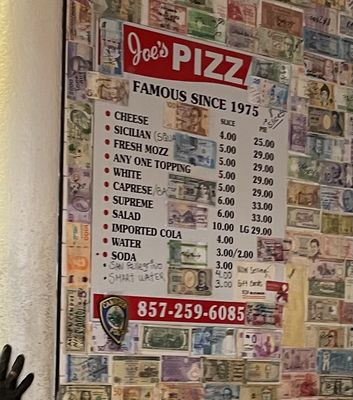 Menu photo 2 Joe's Pizza Cambridge, MA
