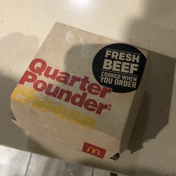 McDonald's - The quarter pounder we ordered was actually a small cheese burger! - Fast Food Near Me - Moab, Utah